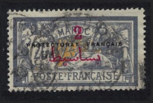 Fr. Morocco 2fr Ovpt 'PROTECTORAT FRANCAIS' 1902 Canc SC#53 SG#55 MI#16