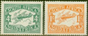 South Africa 1929 Air set of 2 SG40-41 Fine Very Lightly Mtd MInt