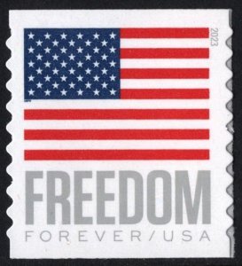 SC#5788 (Forever) Freedom U.S. Flag Coil Single: APU (2023) SA