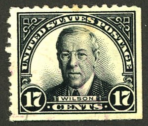 U.S. #623 USED LIGHT CANCEL 