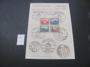 GERMANY 1933 USED  SC B33 IPOSTA SS ON REGISTERED COVER XF 2000+EUROS (118)