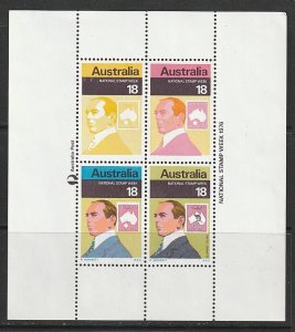 1976 Australia - Sc 648 - MNH VF - MS - Blamire Young