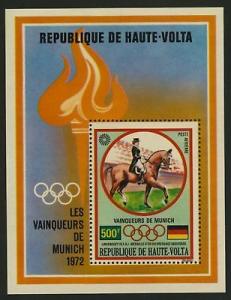 Upper Volta C124-6 MNH Sports, Horse, Cycling, Diving