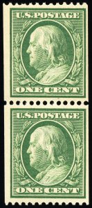 US Stamps # 348 MNH F-VF Mint Pair Scott Value $225.00
