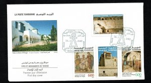2002- Tunisia- Archaelogical Sites and Monuments of Tunisia- FDC 