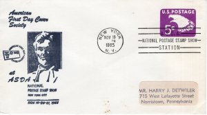 NATIONAL POSTAGE STAMP SHOW STATION - NEW YORK, NY  1965   FDC17826