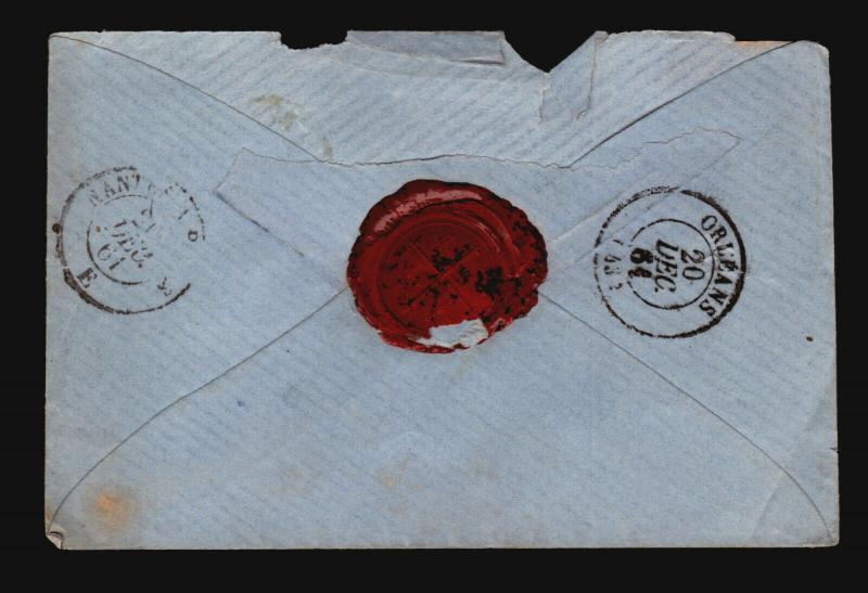 France 1861 Cover to Orleans / Light Creasing - Z15719