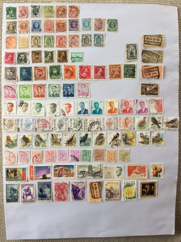 Belgium 100+ stamps - Lot D
