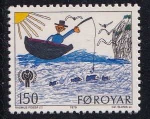 Faroe Islands  #46  MNH  1979   year of the child  150o