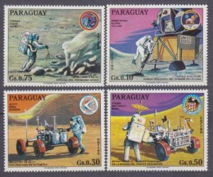 1973 Paraguay 2499,2503-2505 Apollo program