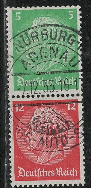 Germany Scott # 392, 406, used, se-tenant, Mi# S106