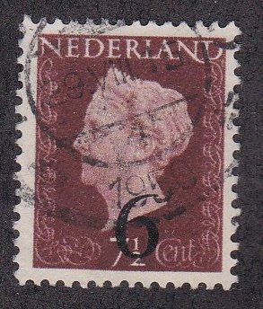 Netherlands # 330, Queen Juliana, Revalued, Used,