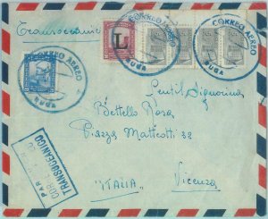 89607 - COLOMBIA - POSTAL HISTORY - AIRMAIL COVER to ITALY 1952