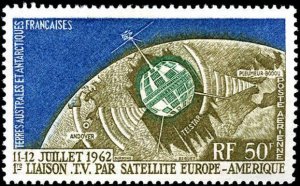 French Southern & Antarctic Territory #C5, Complete Set, 1962, Space, Hinged