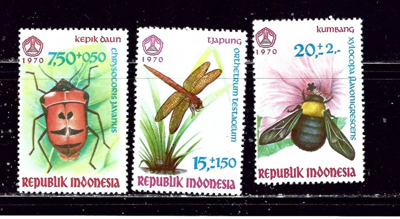 Indonesia B223-25 MH 1970 Insects