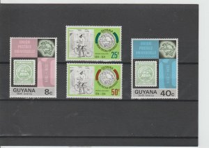 Guyana  Scott#  197-200  MNH  (1974  UPU)