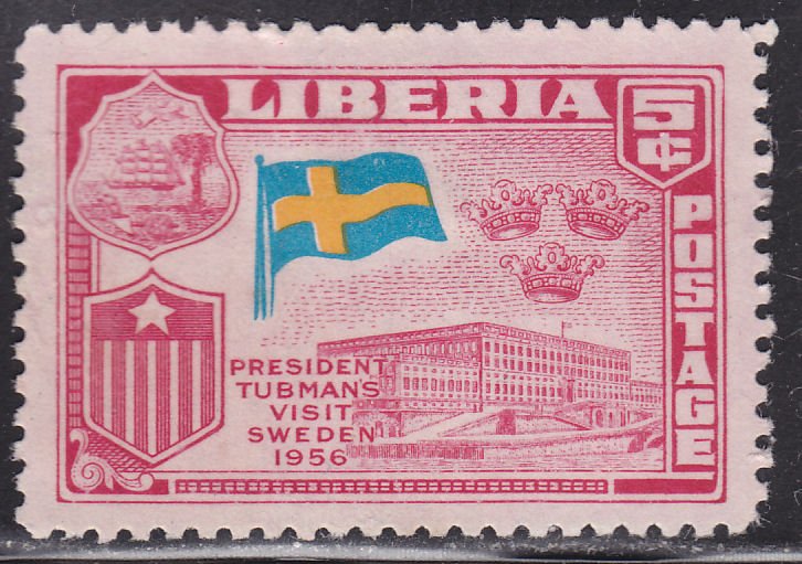 Liberia 370 President's Visit of Europe 1958