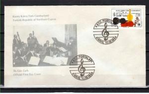 Turkish Rep. of Cyprus, Scott cat. 159. Orchestra issue. First day cover. ^