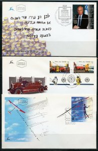 ISRAEL SELECTION OF 30  1996  UNADDRESSED CACHETED  FIRST DAY COVERS