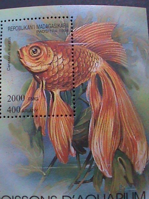 ​MADAGASCAR 1994 COLORFUL BEAUTIFUL LOVELY GOLDFISH IMPERF MNH S/S VERY FINE