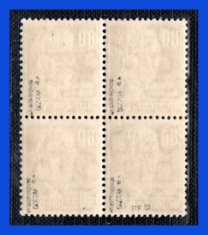 1953 - Alemania - DDR - Sc. n 134a - azul oscuro - MNH - BL 4 - AL-DDR- 30