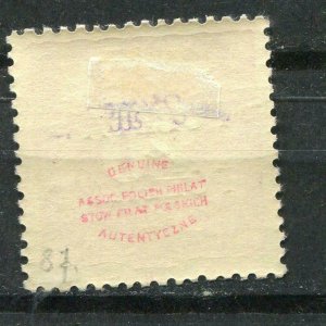 Poland/Austria 1919 Postage due Stamps Overprint POCZTA POLSKA Sc J4 MH p1351s