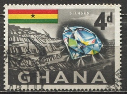 Ghana; 1959: Sc. # 54: O/Used Single Stamp