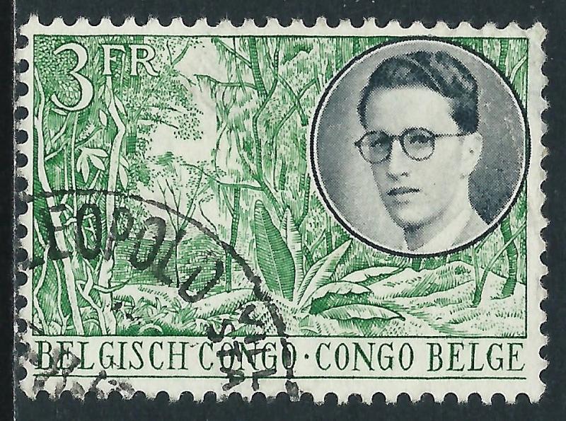 Belgian Congo, Sc #295, 3fr Used