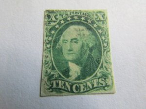 US Stamps Scott #14 USED 1855,Type II, A Relief from Plate 1,w/R.Doporto Certif.