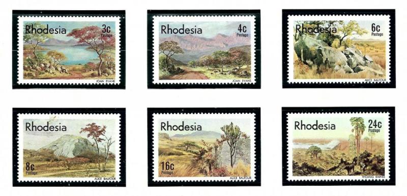 Rhodesia 371-86 MNH 1977 Mountains