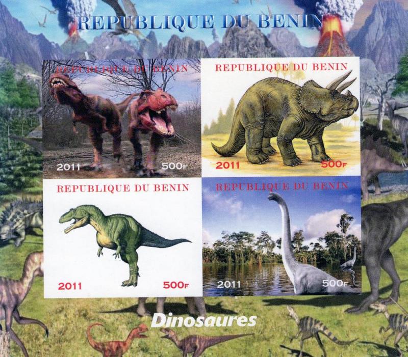 Benin 2011 Dinosaurs s/s Imperforated mnh.vf