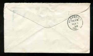 d235 - NEW YORK 1898 Brown Bros Bank Entire. Uprated. Postal Stationery Cover