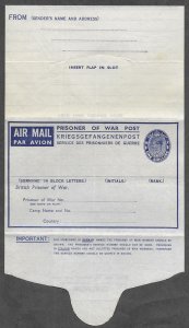 New Zealand  (1944) Prisoner of War Letter Sheet  (1) Mint Unused