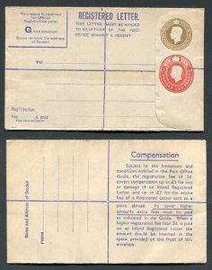 RP67 KGVI 5 1/2d and 1d Compound Registered Envelope Mint