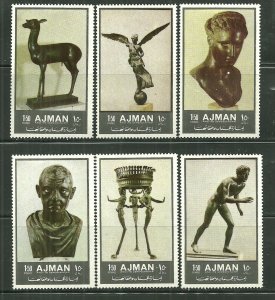 Ajman MNH Set Of 6 Sculptures