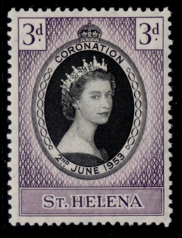 ST. HELENA QEII SG152, 3d 1953 CORONATION, M MINT.