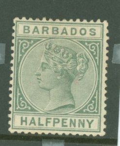 Barbados #60a  var  Single