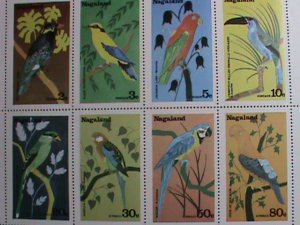 NAGALAND STAMP- WORLD COLORFUL LOVELY BEAUTIFUL BIRDS-MNH SHEET VERY FINE