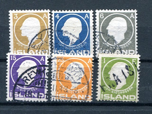 Iceland #86-91 Used F-VF $112.00 - Lakeshore Philatelics