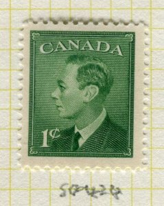 CANADA; 1949-50 early GVI issue Mint hinged 1c. Perf 12 value