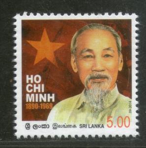 Sri Lanka 2014 Ho Chi Minh Vietnam President Communist Leader 1v MNH # 2645