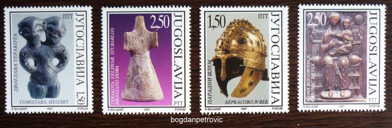 1997 YUGOSLAVIA-COMPLETE SET (MNH)! serbia art museum arheology statue I19