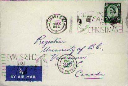 Great Britain, Airmail, Christmas