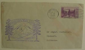 US 1934 PARKS 3 CENTS FDC # 742-63