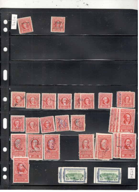 US REVENUE STAMP COLLECTION