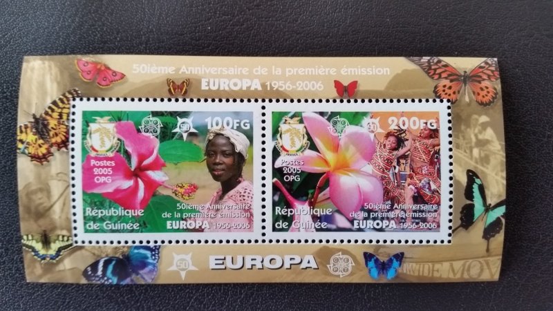 50th anniversary of EUROPA stamps - Guinea - 6x Bl complete ** MNH