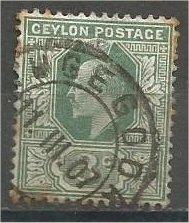 CEYLON, 1903, used 3c, King Edward VII, Scott 167