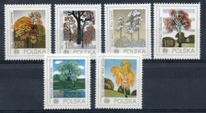 POLAND : NATURE PLANTS VARIOUS TREES, MNH