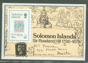 Solomon Islands (British Solomon Islands) #396  Souvenir Sheet