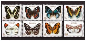 RWANDA 1979 Butterflies complete set MNH